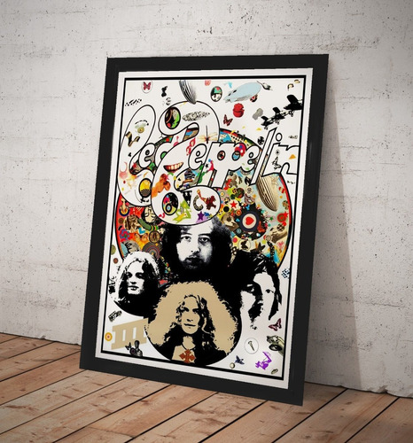 Cuadro Led Zeppelin Iii Lamina Cuadro Vidrio Poster Vintage