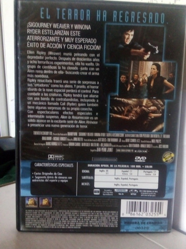 Alien La Resurrección En Dvd (Usado)