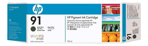 Cartucho Hp 91 Original C9464a Matte Black | Z6100 | Z6100ps