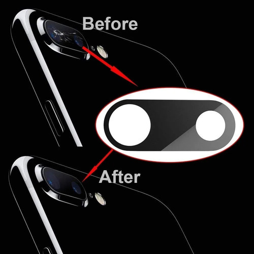 Imagen 2 de 3 de Vidrio Protector De La Cámara iPhone 7 Y 8 Plus Original