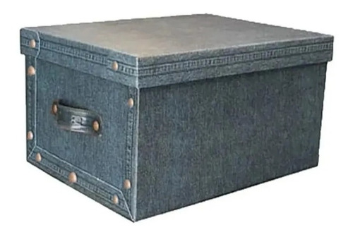Microbox Baulera caja organizadora grande color jean