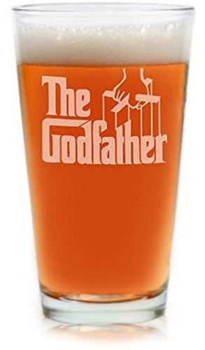 Peliculas En Vidrio The Godfather Movie Grabado Logo Beer P