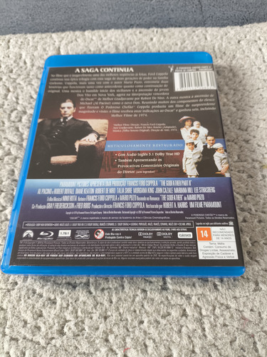 Blu Ray Original Poderoso Chefão Parte 2 Restoration