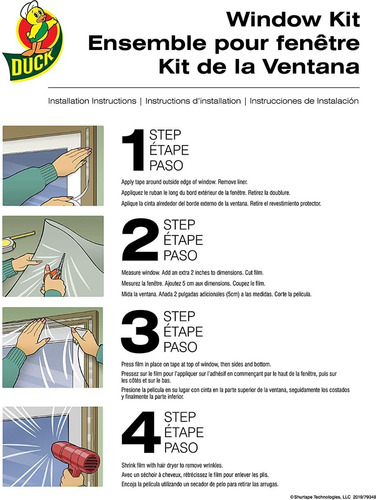 Kit De Aislacion Termica Para Ventanas Duck Imp Usa