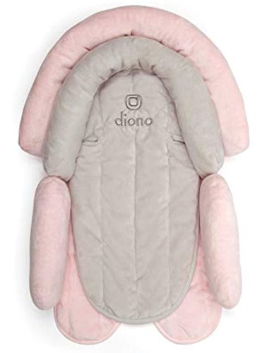 Diono Cuddle Soft, Reposacabezas 2 En 1, Gris / Rosa