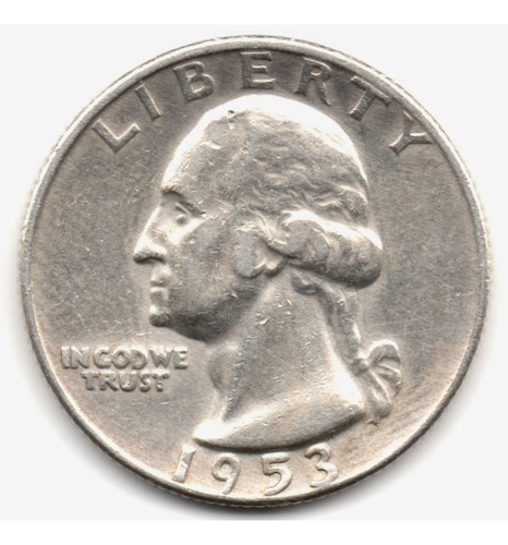 Estados Unidos 1 Cuarto De Dólar 1953 Denver Plata