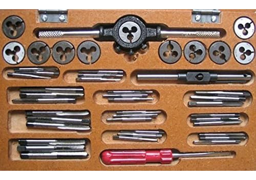 Omex Complete Tap And Die Set 0-10 Ba Tap Wrench Die St...