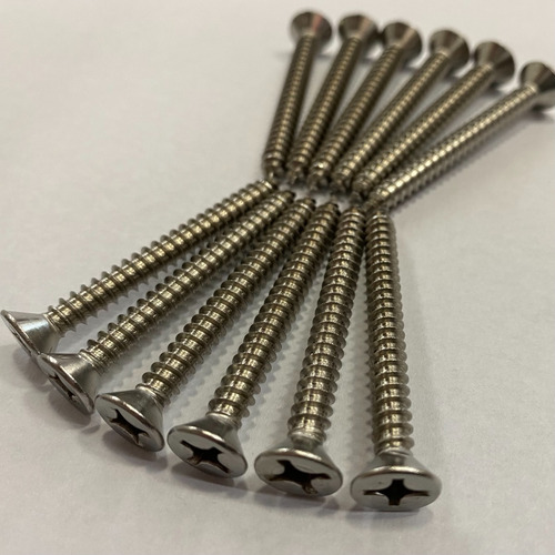 Tornillos Parker De Acero Inoxidable 12x2 (50 Mm.) - 12 Un