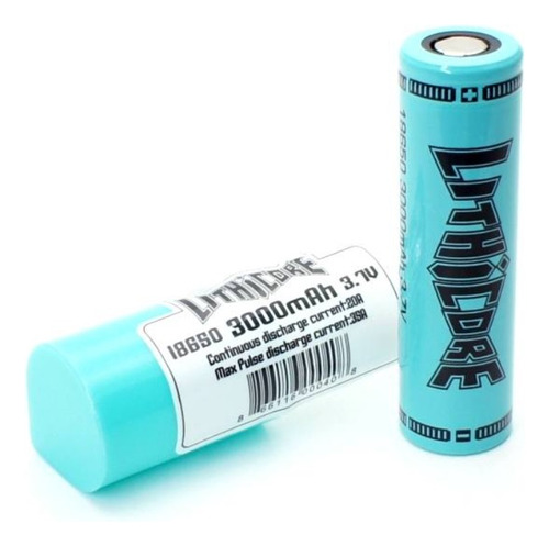 Bateria Lithicore 18650 3000mah 3.7v