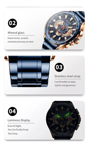 F Reloj De Hombre Actual Plateado/dorado Technos 8363