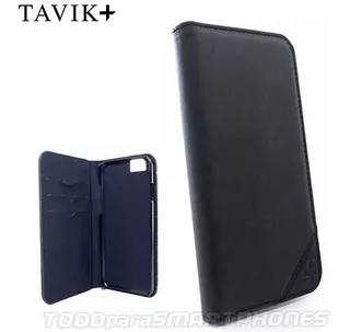 Funda Tavik Para iPhone 6 Y 6s Lindan Folio Cartera Negro