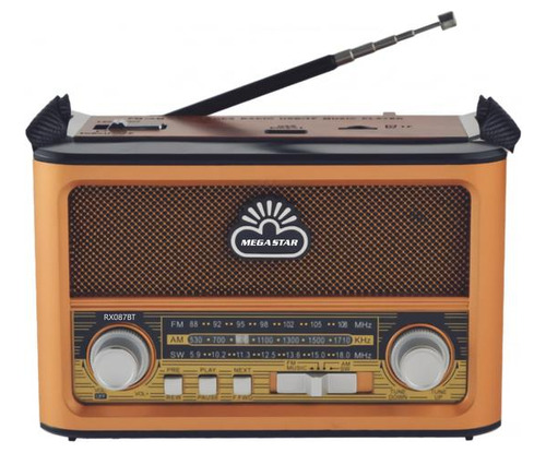 Radio Retro Vintage Portátil Bt/am/ Fm/ Usb/ Sd Bivolt