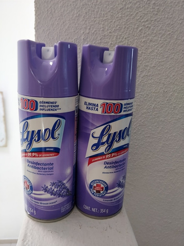 Lysol 2 Piezas Desinfectante Para Superficies 354g 