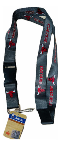 Lanyard Portagafetes Y Llaves Nba Chicago Bulls Cromo