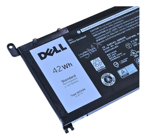 Batería para portátil Dell Latitude 14 3400 P111g 42 W WDx0r Orig, color negro