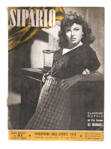 Revista Sipario Teatro Cinema Italiano Nº 51 Luglio 1950