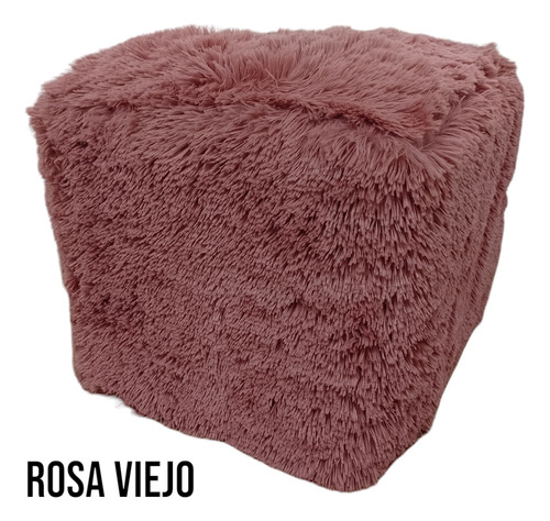 Funda Para Puff Cuadrado Cubo 40x40 En Piel Sint Ultrasoft