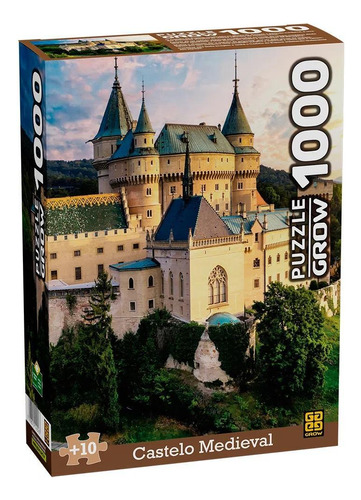 Quebra-cabeça 1000 Peças Castelo Medieval - Grow