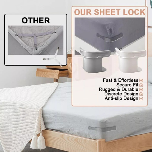 Soporte Para Sábanas Para Fijar Una Cama Individual, Antides