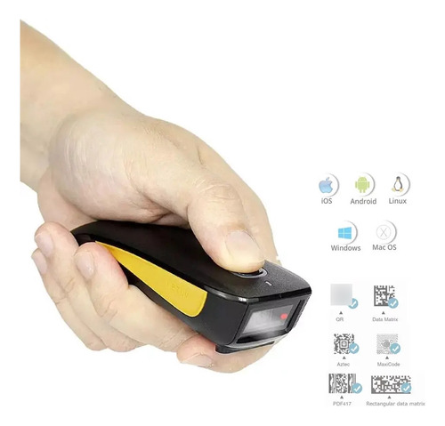 Lector De Código De Barras Netum 2d Compacto Inalámbrico