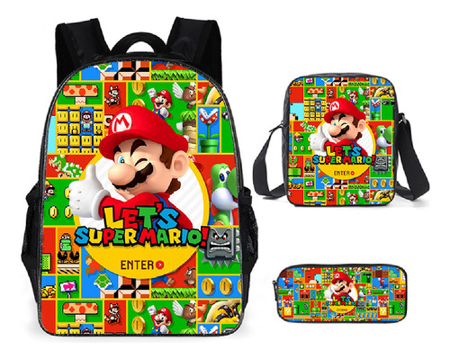 Bolso Bandolera Mario 3d Border, Bolígrafo Recién Llegado