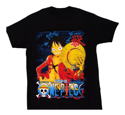 One Piece Camiseta Luffy Sombrero De Paja