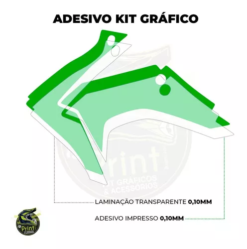 Kit Gráfico Adesivo Crf 230 0,20mm Moto Trilha Preto 2018