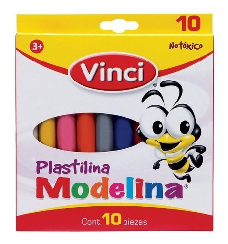 Plastilina Vinci Con 10 Colores C/u 10 Cajas Mayoreo