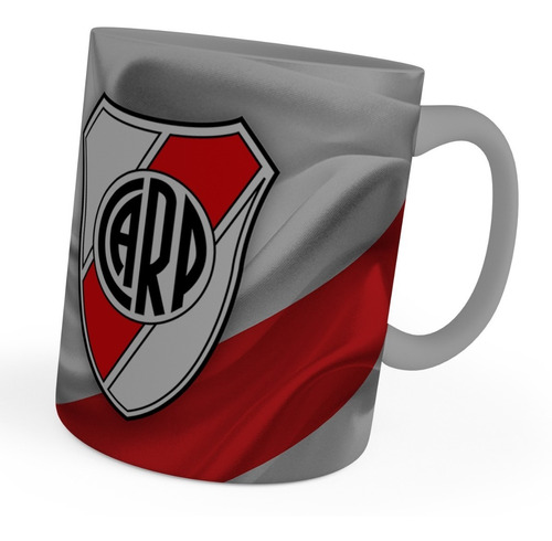 Taza Club Atletico River Plate Escudo Ceramica Importada