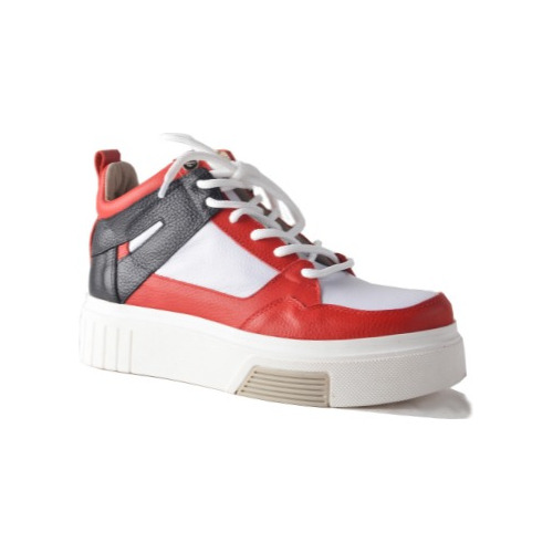 Imagen 2 de 10 de Zapatillas Urbanas Mujer Cuero Cordones- Mike - Ferraro