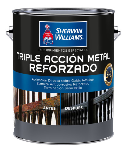 Pintura Anticorrosiva Tripleacción Metal Reforzado Gl 