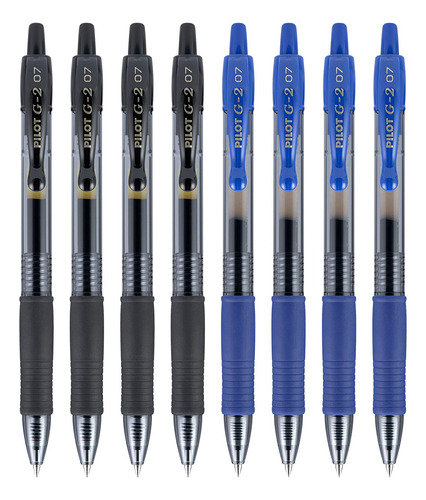 Pilot G2 Premium Gel Ink Pens, Fine Point, Black And Blue In