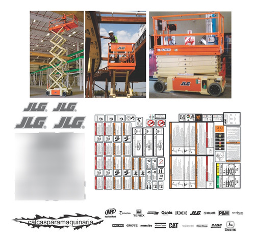 Kit De Calcas De Restauración Para JLG 3248 Rs