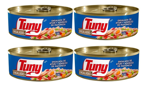 4 Ensalada De Atún Tuny Con Mayonesa 135 Gr C/u