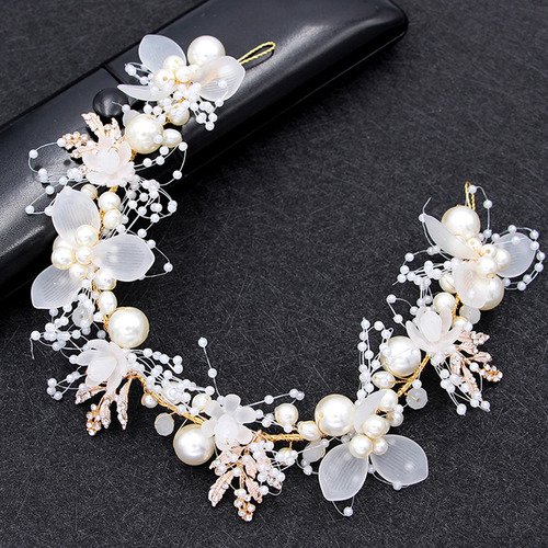 Joyería Para El Cabello Para Bodas, Diadema Con Perlas Y Dia