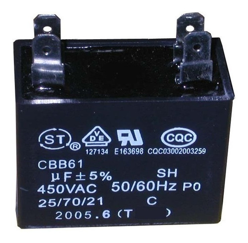 Condensador/ Capacitor Appli Parts 2.5 Mfd 450vac 