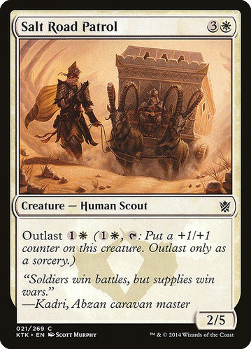 Carta Magic Salt Road Patrol X 4 Playset Khans Of Tarkir