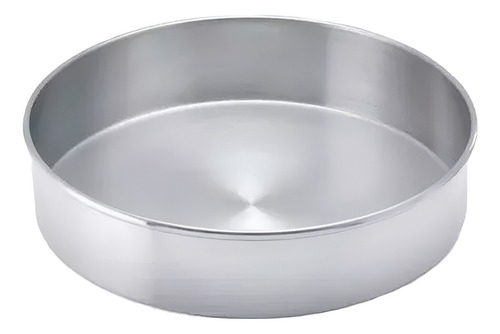 Molde De Aluminio Grande Pastel Redondo Hornear 40 Cm Color Gris