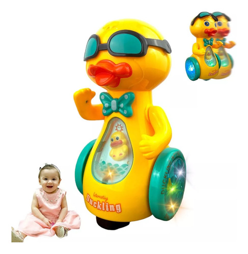 Música Infantil Bubble Machine Duck Sound And Light Duck