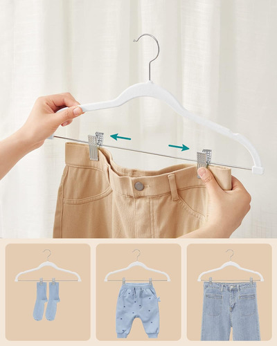 Perchas Para Pantalones Songmics, Paquete De 30, De Terci...
