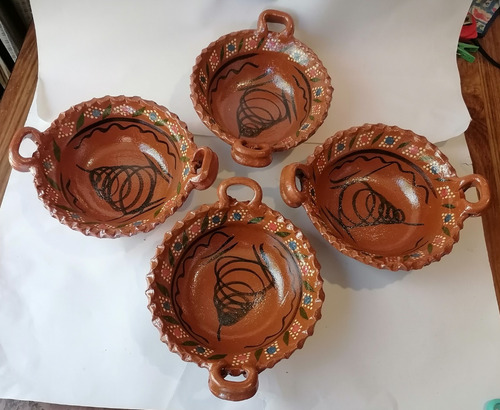 12 Cazuelitas De Barro Para Pozole O Birria Grandes 800 Ml