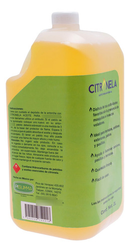 Citronela Líquida 2 Litros Repelente Natural Aroma Fresco