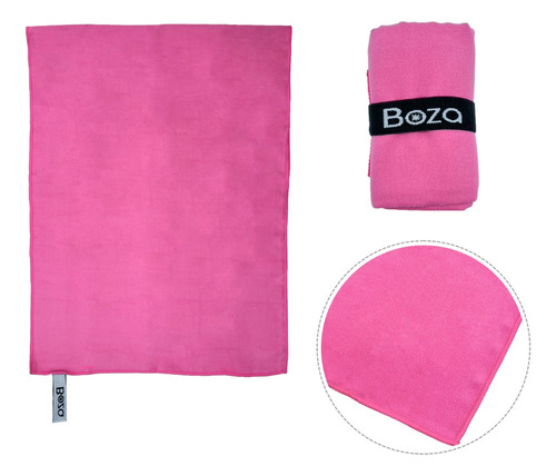 Toalla Microfibra Natacion Gym Playa Boza Extragde 160x80 Cm Color Rosa Color
