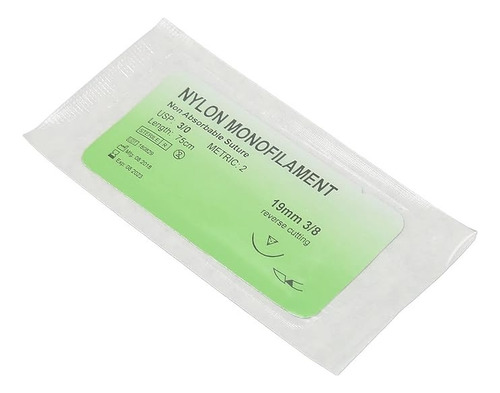 Hilo Nylon 3-0 Generic Hilos De Práctica De Sutura 12 Bolsas