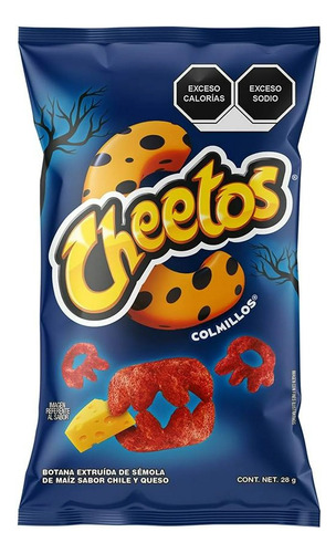 Sabritas Cheetos Colmillo 12 Piezas De 28 Gramos C/u