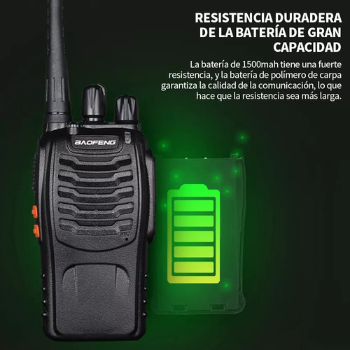 4 Radios Uhf Baofeng Bf-888s Con Auricular, Juegode 4 Manos
