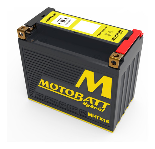 Imagen 2 de 7 de Bateria Motobatt Hibrida 12v 8.5ah Ytx12 Ytx14 Ytx 16