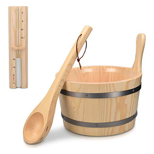 Cubo De Sauna De Madera Cucharón - Accesorio Esencial ...