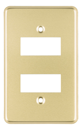 Placa 2 Módulos Aluminio Línea 46436 12 Pzs