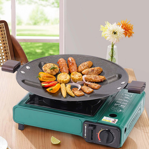 Parrilla Coreana Pan Compatible Con Asar A La Parrilla 31cm